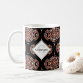 Individuelle Name Retro Safari Sunset Bohemisch Ma Kaffeetasse