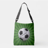 Individuelle Name Retro Soccer Ball Taschen (Vorderseite)