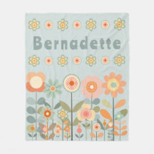 Individuelle Name Retro Vintage Wildblume Blumenst