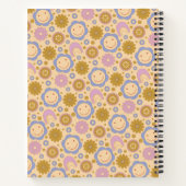 Individuelle Name Retro Vintage Wildblume Blumenst Notizblock (Rückseite)