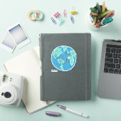 Individuelle Name Rette die Erde Aufkleber (iPad Hülle)