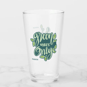 Individuelle Name Rette die Erde Glas