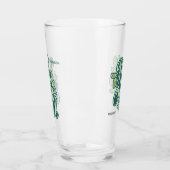 Individuelle Name Rette die Erde Glas (Links)