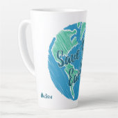Individuelle Name Rette die Erde Milchtasse (Linke Ecke)