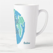Individuelle Name Rette die Erde Milchtasse (Rechts)