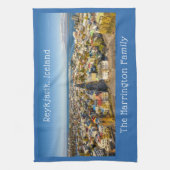 Individuelle Name Reykjavik Island Geschirrtuch (Vertikal)