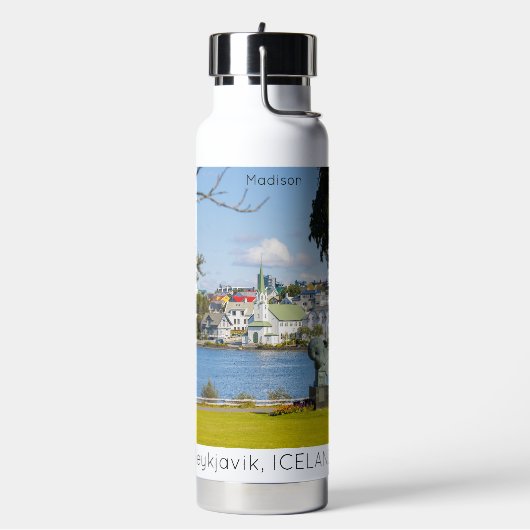 Individuelle Name Reykjavik Island Trinkflasche (Links)