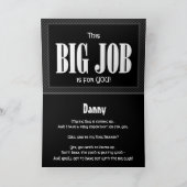 Individuelle Name RING BEARER Einladung FUNNY D521 (Innenseite)