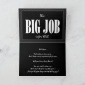 Individuelle Name RING BEARER Einladung FUNNY V2 (Innenseite)