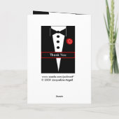 INDIVIDUELLE NAME Ring Bearer Wedding Vielen Dank Dankeskarte (Rückseite)