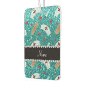 Individuelle Name Robin Blau Glitzer Krankenschwes Autolufterfrischer (Links)