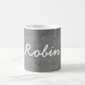Individuelle Name Robin Chalkboard Typografie Kaffeetasse (Mittel)