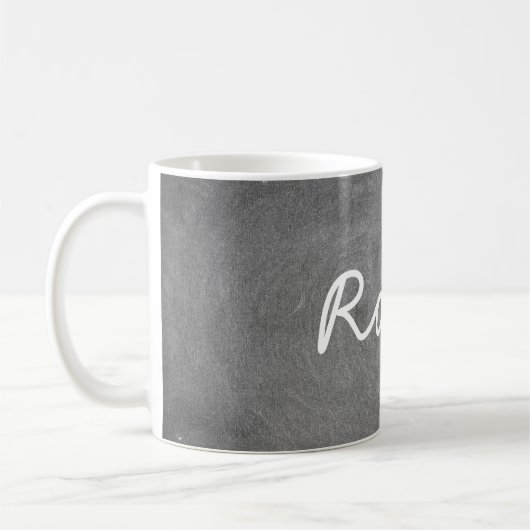 Individuelle Name Robin Chalkboard Typografie Kaffeetasse (Links)