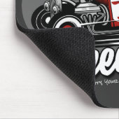 Individuelle Name Rockabilly Roadster Speed Shop G Mousepad (Ecke)