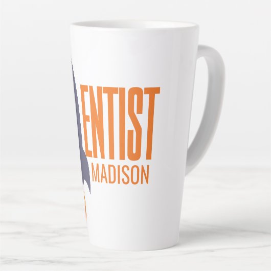 Individuelle Name Rocket Scientist Milchtasse (Rechte Ecke)