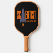 Individuelle Name Rocket Scientist Pickleball Schläger (Rückseite)