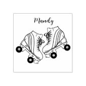 Individuelle Name Roller Skaten Gummistempel (Prägung)