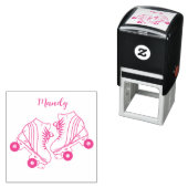 Individuelle Name Roller Skaten Permastempel (Beispiel)