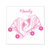 Individuelle Name Roller Skaten Permastempel (Design)