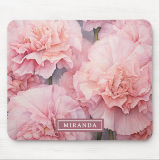 Individuelle Name Romantische rosa Malerei Kunst,  Mousepad