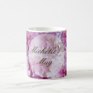 Individuelle Name Rosa Blume Tasse