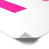 Individuelle Name Rosa Lila Spielraum Poster (Ecke)