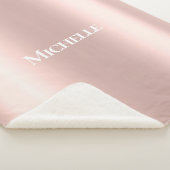 Individuelle Name-Rosa-Mädchen Sherpadecke (3/4)