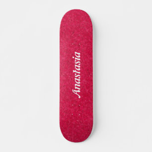 Individuelle Name rosa mädchenmodernes Muster Skateboard