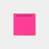 Individuelle Name Rosa Post-it Klebezettel (Vorderseite)