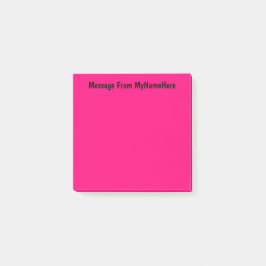 Individuelle Name Rosa Post-it Klebezettel