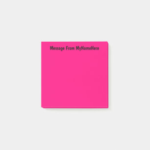 Individuelle Name Rosa Post-it Klebezettel