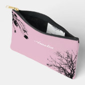 Individuelle Name Rosa Zubehörtasche (Offen)