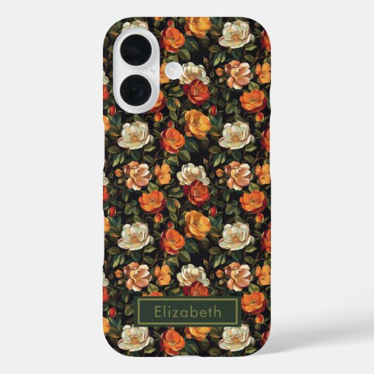 Individuelle Name-Rose für niedliche Rose Case-Mate iPhone Hülle (Rückseite)