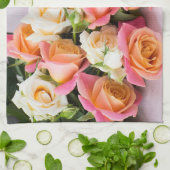 Individuelle Name Rose Küchenhandtuch Geschirrtuch (Gefaltet)