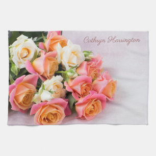 Individuelle Name Rose Küchenhandtuch Geschirrtuch