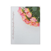 Individuelle Name-Rose Notizblock (Rotiert)