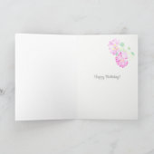 Individuelle Name Rosen und Streifen 75. Geburtsta Karte (Innenseite)