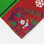 Individuelle Name Rot hässliche Weihnachtspulli Fleecedecke (Ecke)