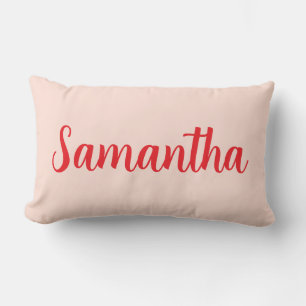 Individuelle Name rot - Personalisiert Lendenkissen