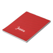 individuelle Name roter diagonaler Kunststoff stru Notizblock (Rotiert)