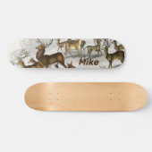 Individuelle Name Roter Hirschhaar, Hind, Roebuck, Skateboard (Horizontal)