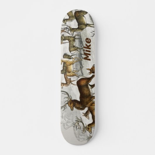 Individuelle Name Roter Hirschhaar, Hind, Roebuck, Skateboard (Vorne)
