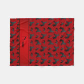 Individuelle Name-Rotflachhunde Fleecedecke (Vorderseite (Horizontal))