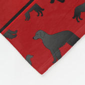 Individuelle Name-Rotflachhunde Fleecedecke (Ecke)