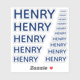 Individuelle Name Royal Blue 15 Sizes Einfach Aufkleber