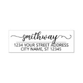 Individuelle Name-Rücksendeadresse Handgeschrieben Permastempel (Design)