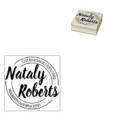 Individuelle Name Rücksendeadresse Personalisiert Gummistempel (Stempel)