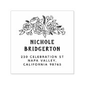 Individuelle Name Rustikale Rücksendeadresse Permastempel (Design)