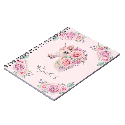 Individuelle Name Rustikale Wasserfarben Notizblock (Linke Seite)