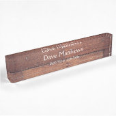 Individuelle Name Rustikales Holzschild Namensplakette